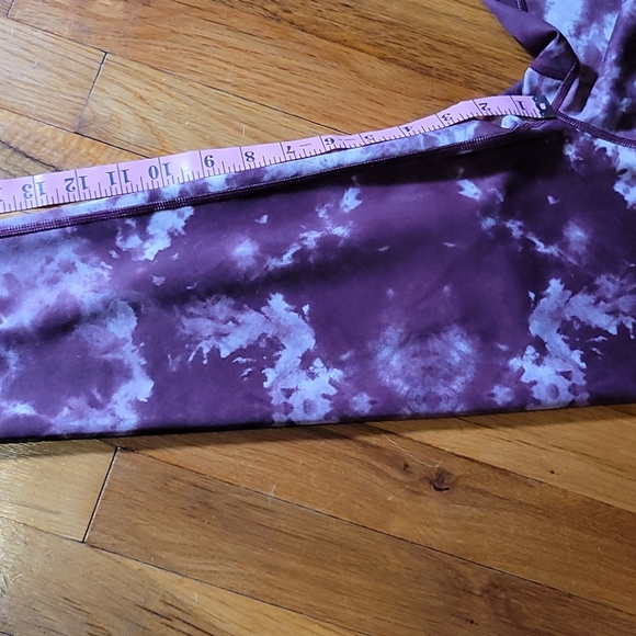 Ivory Ella purple reddish high waisted tie dye leggings xs - Picture 11 of 13